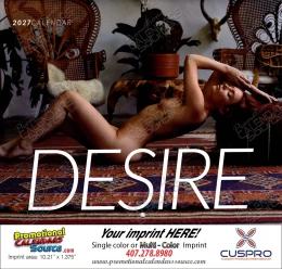 Desire Nude Female Models Calendar, Stapled promotional calendar – Nude Calendars – 2027