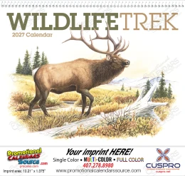 2027 Wildlife Trek Promotional Calendar 11x19 – Stunning Wildlife Photography, Spiral Binding for Easy Display & Gifting promotional calendar – Wildlife Calendars – 2027