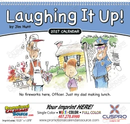 Never a Dull Moment Promotional Calendar – Fun & Engaging Designs, Custom Printed, Spiral Binding promotional calendar – Humorous Calendars – 2027