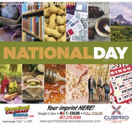 National Day Celebration Promotional Calendar , Spiral promotional calendar – Patriotic Calendars – 2026