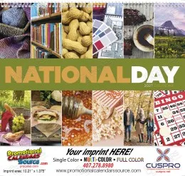 National Day Celebration Promotional Calendar , Spiral promotional calendar – Patriotic Calendars – 2027