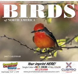 Birds of North America Calendar Spiral promotional calendar – Birds Calendars – 2027
