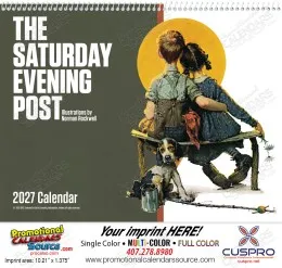 The Saturday Evening Post Calendar ll with Spiral Binding promotional calendar – The Saturday Evening Post – 2027