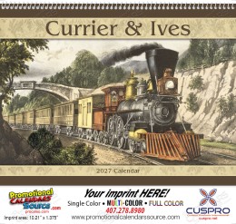 Currier & Ives Promotional Calendar  Spiral promotional calendar – Art Themed Calendars – 2026