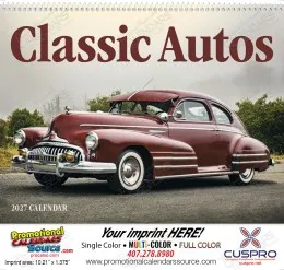 Classic Cars from the 40s, 50s, 60s  Promotional Calendar, 2027, Spiral Binding