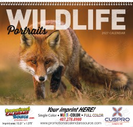 Wildlife Portraits Spiral Bound Calendar promotional calendar – Wildlife Calendars – 2026