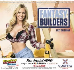 Fantasy Builders - Promotional Calendar  Spiral promotional calendar – Glamour Calendars – 2027