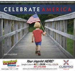 Celebrate America Promotional Calendar Spiral promotional calendar – Patriotic Calendars – 2027