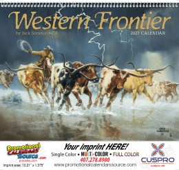 Western Frontier Spiral Calendar promotional calendar – Western Art Calendars – 2026