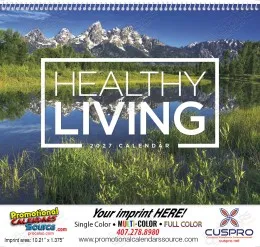 Healthy Living - Promotional Calendar  Spiral promotional calendar – Scenic Calendars – 2027