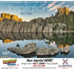 Inspirations for Life  Calendar Spiral Binding promotional calendar – Inspirational Calendars – 2027