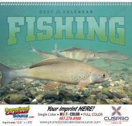 Fishing - Promotional Calendar  Spiral promotional calendar – Fishing Calendars – 2026