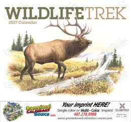 Wildlife Trek Calendar  Stapled promotional calendar – Wildlife Art Calendars – 2027