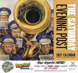 The Saturday Evening Post Calendar - Stapled Binding - 11x19 promotional calendar – The Saturday Evening Post – 2026