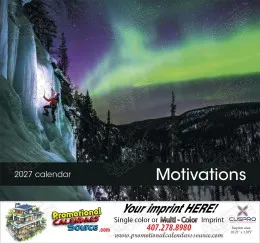 Motivations Calendar Stapled w/Drop Ad promotional calendar – Motivational Calendars – 2027