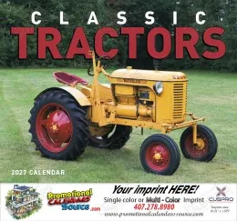 Classic Tractors Promotional Calendar, 2027, Stapled promotional calendar – Tractors Calendars – 2027