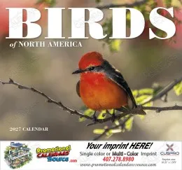 Birds of North America Calendar Stitched Binding promotional calendar – Birds Calendars – 2027