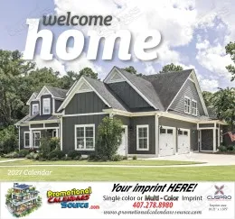Welcome Home Promotional Calendar, Stapled promotional calendar – Homes Calendars – 2027
