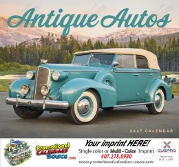 Antique Autos Promotional Calendar  Stapled