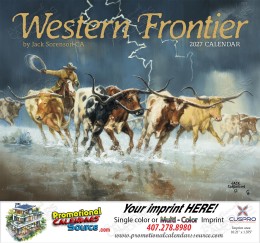 Western Frontier Calendar Stapled promotional calendar – Western Art Calendars – 2026