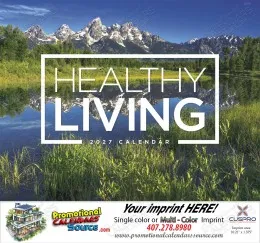 Healthy Living Tips 2020 Promo Calendar Stapled promotional calendar – Fitness & Wellness Calendars – 2027