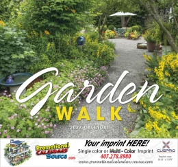 Garden Walk Calendar Stapled promotional calendar – Gardens Calendars – 2027