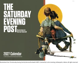 The Saturday Evening Post Window Calendar, Stapled promotional calendar – Window Cutout Calendars – 2027