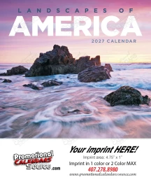 Mini Wall Calendar Landscapes of America  promotional calendar – Mini Wall Calendars – 2027