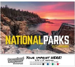 National Parks Wall Calendar  - Stapled
