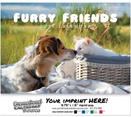 Cats & Dogs Wall Calendar  - Stapled promotional calendar – Pets Calendars – 2026