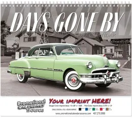 Classic Cars of Days Gone By Wall Calendar  - Spiral