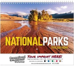 National Parks Wall Calendar  - Spiral promotional calendar – Nature Calendars – 2027