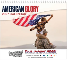 American Glory Wall Calendar  - Spiral promotional calendar – Patriotic Calendars – 2027