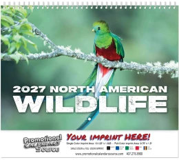 North America Wildlife Wall Calendar  - Spiral