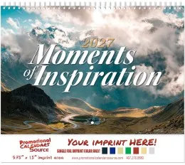 Moments of Inspirations Calendar with Spiral Binding promotional calendar – Inspirational Calendars – 2027