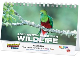 Wildlife Promotional Desk Calendar  promotional calendar – Tent Desk Calendars – 2026