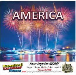 America Promotional Calendar  - Stapled promotional calendar – Patriotic Calendars – 2026