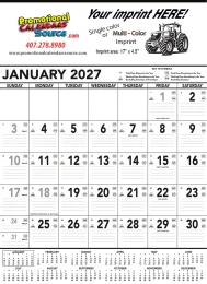 2027 Contractor Planner Calendar, Grey & Black, promotional calendar – Contractor Calendars – 2027