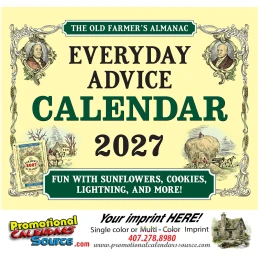 Everyday Advice Home Hints Calendar promotional calendar – Old Farmers Almanac Calendars – 2027