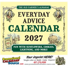 Everyday Advice Home Hints Calendar promotional calendar – Old Farmers Almanac Calendars – 2026