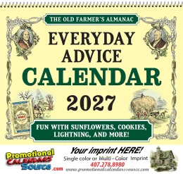 The Old Farmer’s Almanac Home Hints Calendar, Spiral promotional calendar – Old Farmers Almanac Calendars – 2027