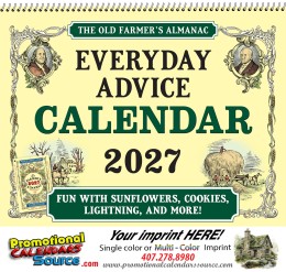 The Old Farmer’s Almanac Home Hints Calendar, Spiral promotional calendar – Old Farmers Almanac Calendars – 2026