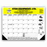22x17 Desk Pad Calendar with Black Grid & 2 Imprint Areas promotional calendar – Desk Pad Calendars – 2026