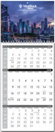 3 Month Spiral Wall Calendar (2Panel) w Full Color Imprint promotional calendar – 3 Month Calendars – 2027