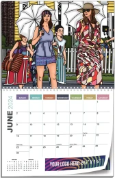 Custom Wall Calendar, Spiral Binding, 11x17 promotional calendar – Custom Multi Image Calendars – 2027