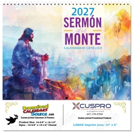 Calendario Religioso Catolico En Espa&ntilde;ol 2027 | Inserto opciónal de pre-planificación funeraria promotional calendar – Funeral Home Calendars – 2027