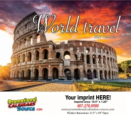 Scenic World Travel Destinations Calendar 2027 - Stapled promotional calendar – World Travel Calendars – 2027