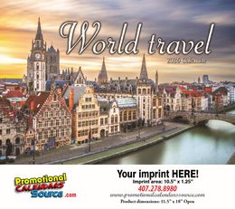 Scenic World Travel Destinations Calendar 2023 - Stapled promotional calendar – World Travel Calendars – 2026