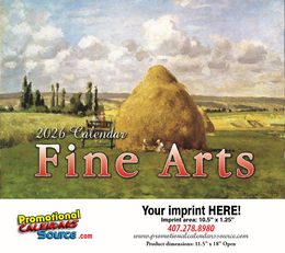 Fine Arts Calendar 2027 - Stapled promotional calendar – Art Themed Calendars – 2026
