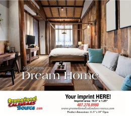 Dream Homes Calendar 2027 - Stapled - Gloss Quality Paper